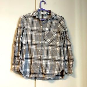 Old navy plaid button Up